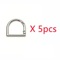 5-30pcs D-Shape Openable Spring Ring Bag Strap Buckle Keyring Dog Chain Snap Clasp and Carabiner for Handbag