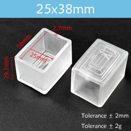Transparent Rectangle 15-40mm Round 10-76mm Oval Chair Leg Caps Clear PVC Non-Slip Furniture Table Cover Feet Sock Protector Pad
