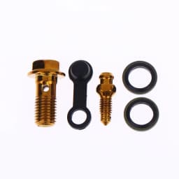 1Set Motorcycle Accessories Brake Bleed Screw Banjo Bolt M10*1.25mm /1.0mm Air Release Brake Caliper Cylinder Screw