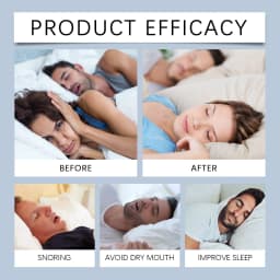 Feimuko Anti Snoring Mouth Guard Comfortable Sleep Teeth Grinding Mouthpiece Portable Travel Sleep Aid Device Smooth Fit Night