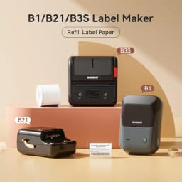 Niimbot 1Roll B1 White Sticker Paper Waterproof Adhesive Label White Anti-Oil For B1 B21 Mini Portable Thermal Printer Tape