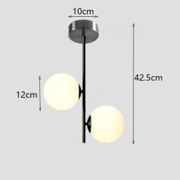 TINLAIBOR Simplicity Acrylic White Ball Ceiling Light G9 Bulbs Aisle Corridor Porch Bedroom Cloakroom Art Ceiling Lamp