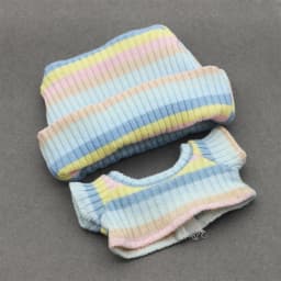 for 15/17cm Ropa Labubu Doll Clothes Match Knitted Hat Sweater Set T-shirt Dopamine Color Matching Fashion Design