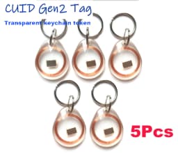 RFID Keychain Token 13.56mhz CUID Changeable Wet Inlay NFC Tag Sector 0 Block 0 UID Rewritable For NFC Andriod MCT Copy Clone