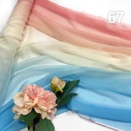 Rainbow Gradient Color Chiffon Fabric 30D Organza Tulle Fabric For Diy Ancient Style Hanfu Wedding Dress Stage Party Decor