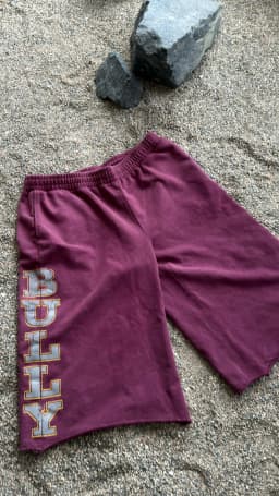 Y2K Retro Drawstring Shorts Print Reflective Distressed Bermuda Shorts American Casual Streetwear Unisex Baggy Sweatpants