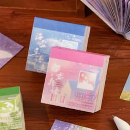50sheets Kawaii Ins Sea Salt Star Language Mini Message Sticker Book DIY Diary Scrapbook Creative Decoration Cute Stickers