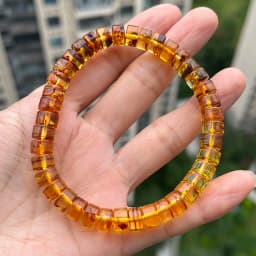 Original Amber Bracelets for Unisex New Genuine Irregular Beads Natural Black Medical Green Healing Jewelry Factory Unique Gift