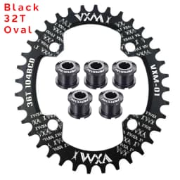 VXM Narrow Wide Chainring 104 BCD with Bolts 30T-52T MTB Chain Ring Oval / Round Coroa 104bcd 38 36 Teeth 8v 9v 10v 11v 12v