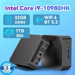 Intel Core I9-10980HK Mini PC Intel N150 16GB 32GB RAM 1/2TB SSD Bluetooth 5.2 WiFi6 1000M Ethernet Windows 11 Gaming Office PC