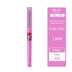 1pcs Japan Pilot V5 Gel Pen Straight Liquid Roller Pen BX-V5 Large Capacity Quick-drying Ink 0.5mm Needle Tip School Stationary