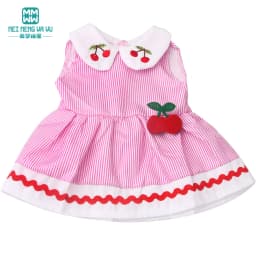 Clothes for doll fit 40cm new born doll accessories Fashion sequined jackets and dresses Christmas gifts for kids