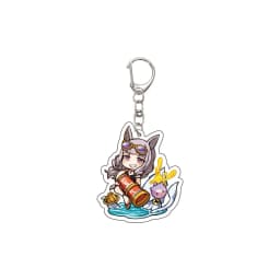 55MM Anime Pretty Derby Keychain Oguri Cap Special Week Silence Suzuka Tokai Teio Key Chain Acrylic Model Plate Christmas Gifts