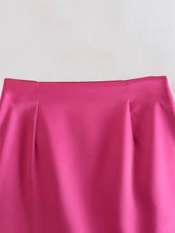Women High Street Solid Color Side Zipper Sexy Mini Skirt Faldas Mujer Ladies Light Soft Casual Slim Chic Vestidos
