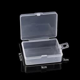 Transparent Plastic Storage Jewelry Box Compartment Adjustable Container For Beads Earring Box For Jewelry Rectangle Case