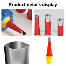 22/32PCS Universal Integrated Rubber Nozzle Tool Kit Stainless Steel Caulk Nozzle Tips Applicator Glue Silicone Caulking Tools