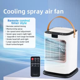 Humidification Refrigeration Small Fan Portable Mini Electric Cooling Fan 2nd Generation Negative Ion Desktop Fan Healthy Cool