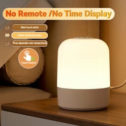Dimmable Touch Night Light Rechargeable Table Lamp with Remote Control 3 Color Bedroom Bedside Decoration Touch LED Reading Lamp