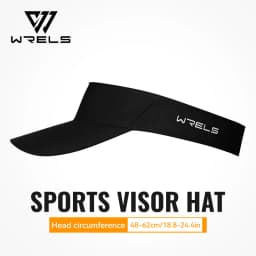 WRELS 1/2/3pcs Summer Sun Protection Empty Top Hat Breathable Sweat Absorbing Sun Visor Caps Outdoor Sport Running Tennis Caps