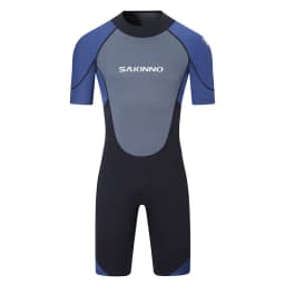 Men's 2mm 3mm One-piece Diving Suit Thermal Insulation Sun Protection Short Sleeve Swimming Surfing Snorkeling Shorty Wetsuit