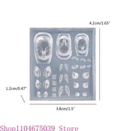 Devil Horns Stamping Nail Art Molds Silicone Stamps Elf Doll DIY Nail Art Mould DIY Nail Art Tools for Nail Decorations