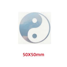 Five elements Yin and Yang Tai Chi Eight diagrams pattern metal stickers mobile phone stickers laptop car stickers decoration