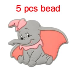 5pcs Silicone Cartoon Beads Pacifier Chain Baby DIY Care Pacify Accessory Adornment