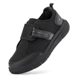 FitVille Diabetic Shoes for Men Extra Wide, Hook and Loop Walking Shoes for Elderly for Swollen Feet Foot Pain Relief Neuropathy