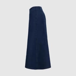 Deep Blue Midi Denim Skirt A-Line Skirt Casual Style Mid-Length Independent Station TK Women's Fashion Spring Summer Autumn