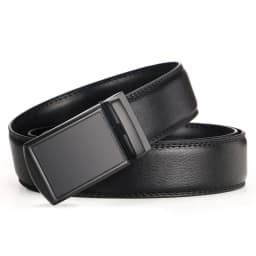 Men Genuine Leather Belt Metal Automatic Buckle Ratchet Cowskin Belts for Jeans Leather Strap Belts for Men Pants Waistband Реме