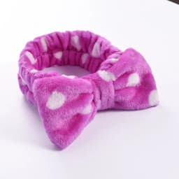 Stripe Polka Dots Leopard Coral Fleece Soft Headband Cross Top Knot Hairband Women Girls Wash Face Spa Headwear Hair Accessories
