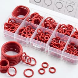 351pcs Silicone O-Ring Set, 10 Sizes, Oil and Heat Resistant, Suitable for Cars and Pipelines