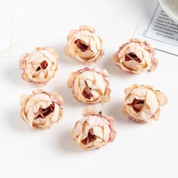 10PCS Artificial Flowers Rose Wedding Wreath Valentine‘s Decora Home Room Scrapbooking Fake Silk Peony Head Diy Gifts Candy Box