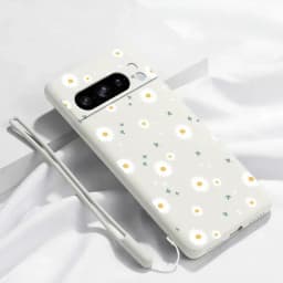 Pixel 8 Pro White Flower Bracelet Silicone Phone Case For Google Pixel 8Pro 8 8A 5 3XL 3A 4 4A 5 7 7A 6 6A 9 9Pro 9ProXL Cover