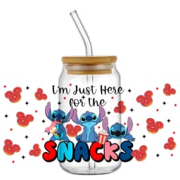 popular UV DTF 3D Cup Wrap Sticker Cute Cartoon blue Monster Design For 16oz Mugs DIY Durable Decal Transfer stickers