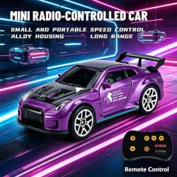 2026 Upgraded RC Car 1:64 Mini Alloy RC Drift Car Easy to Carry, 60mins Life. Exquisite Gift Box An Ideal Toy Gift for Children