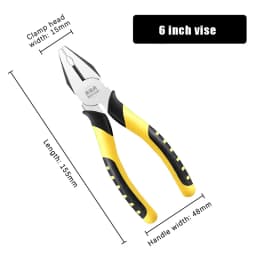6 Inches Wire Pliers Sharp Large Opening Stripping Pliers Industrial Grade Labor-saving Household Electrician Pliers