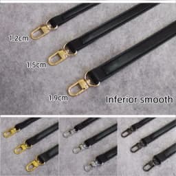 Black Lady's Bag PU Leather Shoulder Strap Crossbody Bag Belt adjustable Replace Handle Accessories