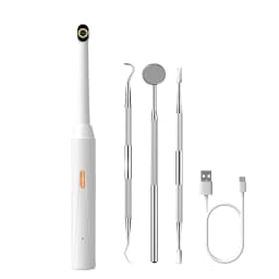 WiFi Oral Endoscope Wireless Visual HD Borescope with 8 LED Light Handheld Oral Care for iPhone, Android