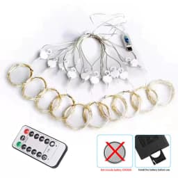 Fairy LED Curtain Lights USB Plug-in Remote Control Waterproof String Lights for Bedroom Indoor Outdoor Wedding Christmas Decor