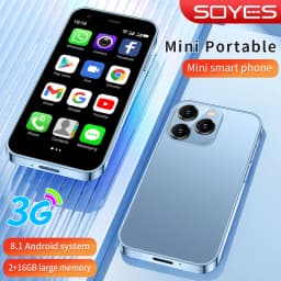 ONEMYTH SOYES XS15 Mini Smartphone Android 8.1 WCDMA 3G 2GB RAM 16GB ROM Bluetooth WIFI Dual Sim Card Samall Mobile Phone