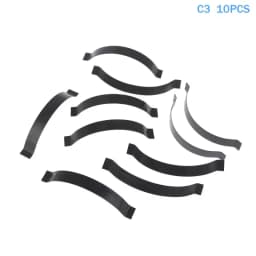 10Pcs Silver/Black C Type Sheet Spring Stainless Steel Or Manganese Steel Flat Wire Arc Clip Spring In-pipe Positioning Spring