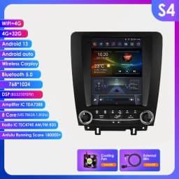 Hizpo For Tesla Style Android 14 For FORD Mustang 2010 - 2014 Radio Stereo Screen Multimedia CarPlayer GPS Navigation 9.7 Inch