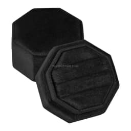 3 Rings Octagonal Display Box Dustproof Rings Storage Box Suitable for Proposals