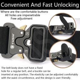 TUSHI Men Army Outdoor Hunting Tactical Multi Function Combat Survival High Quality Marine Corps Canvas For Aluminum Alloy Belt