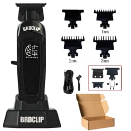 Professional Electric Hair Clipper BRD 106 with Base 7500RPM Hair Trimmer for Man DK-078 DLC Blade 7200RPM Barber Shop 2PC Set