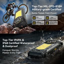 【World premiere】Blackview ROCK 5 Rugged phone 6.78'' 2.4K 120Hz Display Camping Lantern 108MP Camera NFC 20000mAh Cellphone