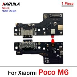 New USB Port Charger Dock Plug Connector Charging Board Microphone Flex Cable For Xiaomi Poco X6 X7 M6 F6 F7 Pro 4G 5G