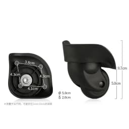 2Pcs/Pack Luggage Wheel for Delsey Wheels Replacement Suitcase Repair Accessories Omni-directional Wheel Mute