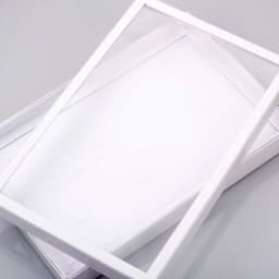 100 Slot White Ring Display Box Jewelry Preventing Gray Layer Storage Box